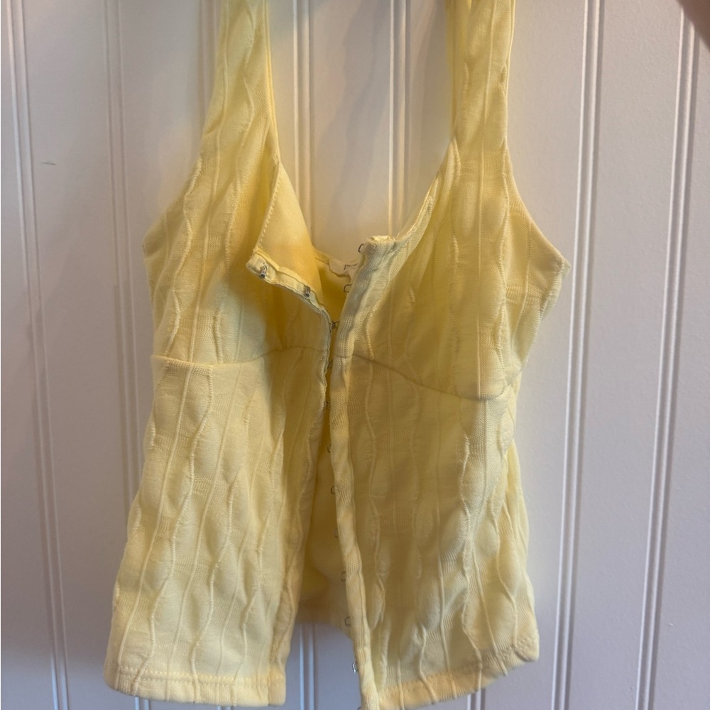 Full Tilt Light Yellow Sleeveless Top